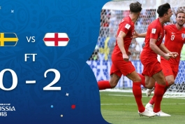 جام جهانی 2018 روسیه-سوئد-انگلیس-پیروزی انگلیس برابر سوئد