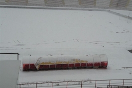 بارش برف-ورزشگاه فوتبال
