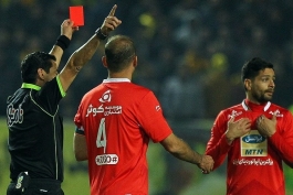 پرسپولیس-لیگ برتر-کارت قرمز