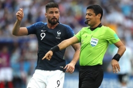 بازیکن فرانسه-داور ایرانی-جام جهانی