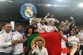 جشن رئال مادرید-قهرمانی لیگ قهرمانان اروپا-خانواده رونالدو