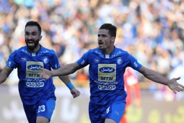 مدافع استقلال گلزنی مدافع استقلال در دربی 86