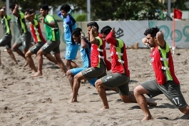 ورزش ایران-فوتبال ساحلی-تمرینات تیم فوتبال ساحلی