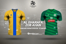 فوتبال ایران-لیگ قهرمانان آسیا-بازی پلی آف ذوب آهن ایران و الغرافه قطر