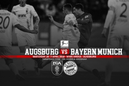 آلمان - بوندس لیگا - آگزبورگ - بایرن مونیخ - ترکیب رسمی