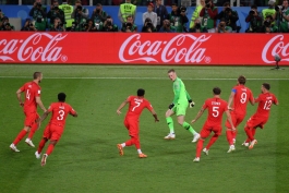 یک هشتم نهایی جام جهانی 2018 روسیه - جام جهانی 2018 روسیه - انگلیس - کلمبیا - کاریکاتور - کارتون