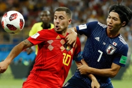 ادن هازارد - جام جهانی 2018 - بلژیک - ژاپن 