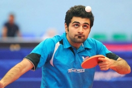 پتروشیمی بندر امام صدرنشین دور رفت لیگ تنیس روی میز شد - Noshad Alamian Iranian table tennis player