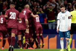 بازی دوستانه-شکست آرژانتین-پیروزی ونزوئلا-آلبی سلسته-واندا متروپولیتانو