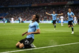 تیم ملی اروگوئه - جام جهانی 2018 - گلزنی مقابل پرتغال