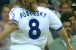 ویدیو؛ گل چیپ و منحصر به فرد کارل پوبورسکی به پرتغال در یورو 96