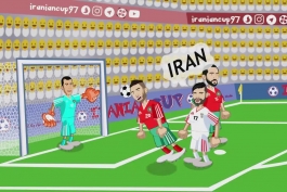 انیمیشن ایرانی طنز بازی ایران و مراکش