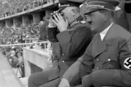 کلیپ بیست ثانیه ای از استرس عجیبِ آدولف هیتلر در هنگام تماشای بازیهای المپیک 1936 