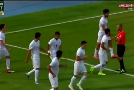 گل فوق العاده مهدی قائدی به عراق برای تیم ملی امید در بازی دوستانه