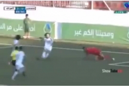 پاس گل همام طارق بازیکن جدید استقلال در بازی امروز عراق - فلسطین