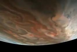تصویربرداری کاوشگر جونو (Juno) هنگام گردش در مدار مشتری