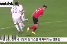 پاسخ حرفه‌ای فوتبالیست کره‌ای به یک نژادپرست در وسط زمین