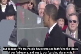سخنرانی اوباما در مراسم قسم ریاست حمهوری خوردن - دور اول ریاست جمهوری - در تاریخ 20 ژانویه 2009 - (پارت اول)