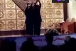 رقص جنجالی دختران مقابل مردان در دانشگاه الزهرا+ فیلم