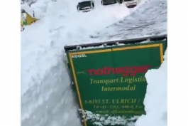 ارتفاع برف در اتریش!