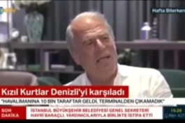 بخش سوم مصاحبه‌ی دنیزلی با کانال ntv ترکیه: پیش‌بینی نیروهای امنیتی حضور 3 الی 4 هزار هوادار برای استقبال در فرودگاه بود ولی با حضور ده هزارنفری هواداران اجازه‌ی ملاقات با هواداران در فرودگاه داده نشد!