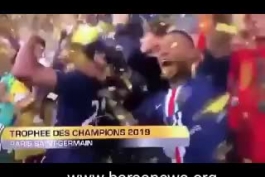 ویدیوی درگیری نیمار و ام باپه در جشن قهرمانی پاریسن ژرمن
