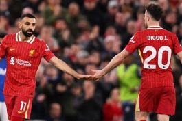 دیوگو ژوتا و محمد صلاح در لیورپول