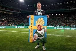 ویکتور گیوکرش پس از قهرمانی اسپورتینگ لیسبون در لیگ پرتغال