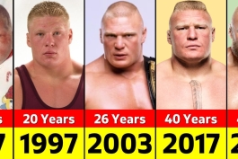 عکس‌های براک لزنر از 1 تا 47 سالگی - تحول بدنی براک لزنر - براک لزنر WWE UFC - Brock Lesnar before after - سیر تحول ستاره‌های کشتی کج - عکس‌های قدیمی براک لزنر