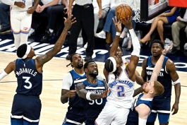 بسکتبال NBA - پلی آف - شی گیلجس الکساندر، ستاره اوکلاهاما سیتی تاندر مقابل مینه سوتا تیمبروولوز 