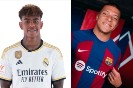 لامین یامال - رئال مادرید - کیلیان امباپه - بارسلونا 