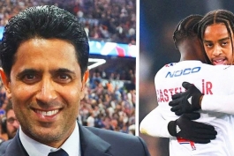 پاری سن ژرمن - لیون - ناصر الخلیفی - رئیس پاری سن ژرمن - بردلی بارکولا