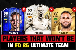 ریتینگ بازیکنان EA FC 26 - بازیکنان غایب EA FC 26 - ریتینگ نیمار EA FC - ریتینگ اینیستا EA FC - ریتینگ راموس EA FC - خداحافظی بازیکنان از EA FC - لیست بازیکنان حذف‌شده EA FC