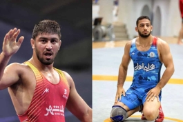 امیرعلی آذرپیرا و احمد بذری- کشتی آزاد- انتخابی تیم ملی کشتی