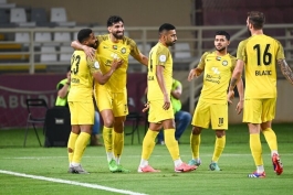 عکس از شهریار مغانلو و مهدی قائدی مهاجمان کلبا