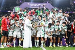 عکس از قهرمانی الاهلی عربستان در لیگ نخبگان آسیا