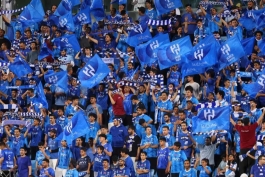 عکس از هواداران الهلال در لیگ قهرمانان آسیا ۲۰۲۳