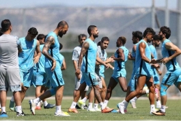 عکس از تمرین بازیکنان استقلال در اردوی ترکیه