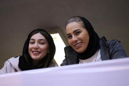 عکس از مبینا نعمت زاده و مهروز ساعی در تیم ملی تکواندوی زنان ایران