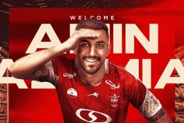 عکس از محمدامین کاظمیان وینگر جدید پرسپولیس