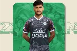 عکس از شاهین طاهرخانی مدافع جدید ذوب آهن