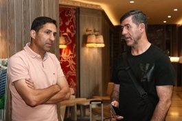 عکس از وحید هاشمیان و کریم باقری در اردوی ترکیه پرسپولیس