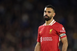 محمد صلاح وینگر مصری در زمین - لیورپول