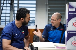 روبرتو پیاتزا-محمدرضا تندروان-تیم ملی والیبال ایران