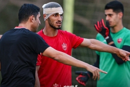 علی علیپور مهاجم پرسپولیس - وحید هاشمیان سرمربی پرسپولیست تهران - لیگ برتر ایران