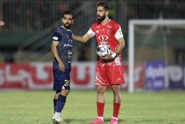 فرشاد فرجی مدافع راست پرسپولیس و سابق نساجی و پدیده - لیگ برتر ایران