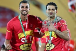 عیسی آل کثیر مهاجم سابق پرسپولیس تهران و گزینه استقلال تهران - احمد گوهری دروازه‌بان وقت پرسپولیس و سابق استقلال خوزستان و حال حاضر پیکان تهران - لیگ برتر ایران