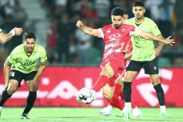 امید عالیشاه هافبک پرسپولیس تهران - بازی پرسپولیس و آلومینیوم - لیگ برتر ایران