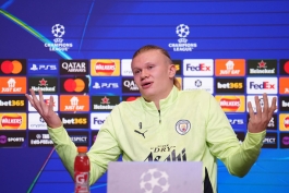 کنفرانس مطبوعاتی لیگ قهرمانان اروپا - مهاجم منچسترسیتی