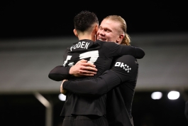 ارلینگ هالند و فیل فودن در منچسترسیتی